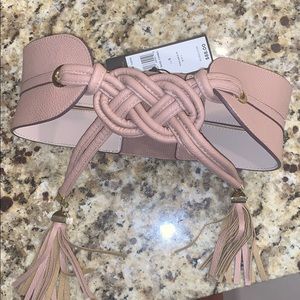 BCBG Maxazria Waist Belt in Cream